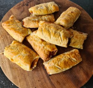 Sausage rolls kamado